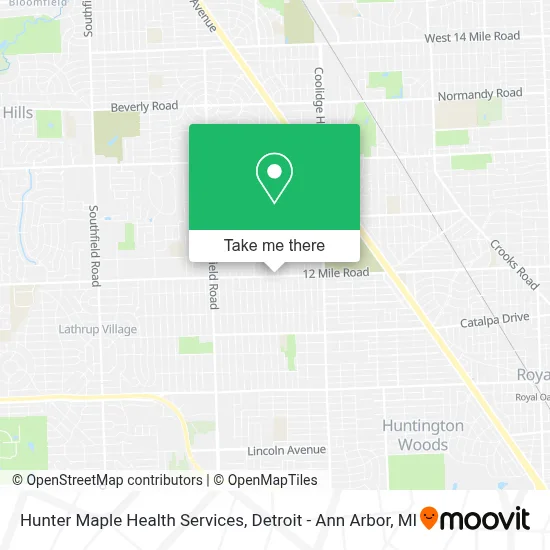 Hunter Maple Health Services map