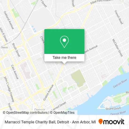 Marracci Temple Charity Ball map