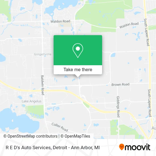 R E D's Auto Services map