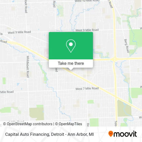 Capital Auto Financing map