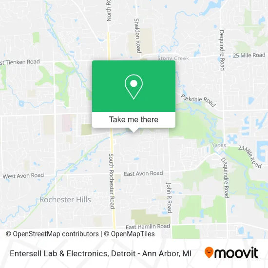 Entersell Lab & Electronics map