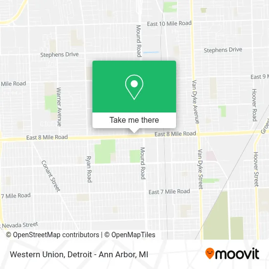 Western Union map