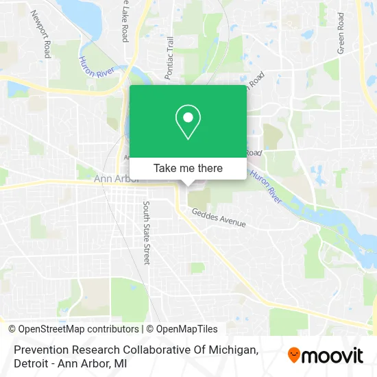 Prevention Research Collaborative Of Michigan map