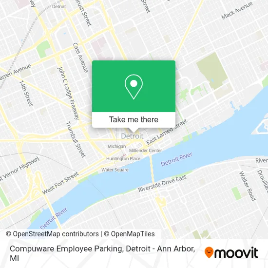 Compuware Employee Parking map