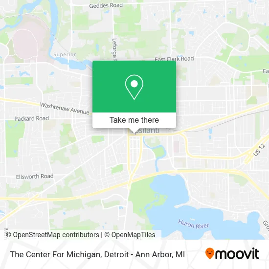 The Center For Michigan map