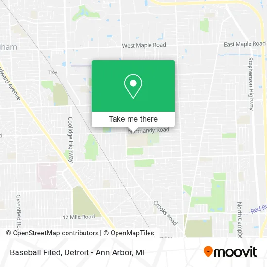 Baseball Filed map