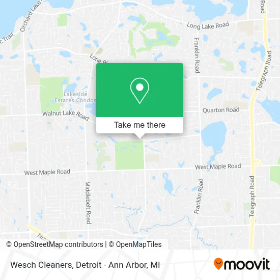 Wesch Cleaners map