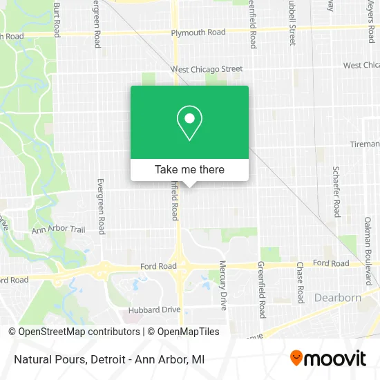 Natural Pours map
