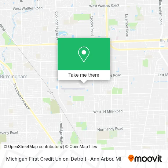 Michigan First Credit Union map