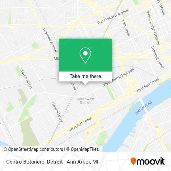 Centro Botanero map
