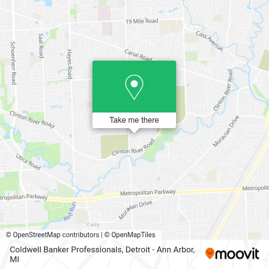 Coldwell Banker Professionals map