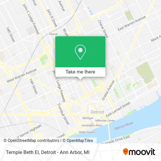Temple Beth El map