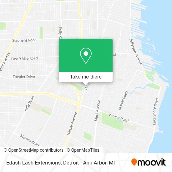 Edash Lash Extensions map