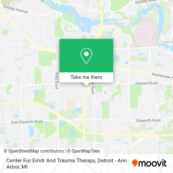 Center For Emdr And Trauma Therapy map