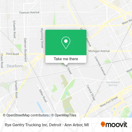 Rye Gentry Trucking Inc map