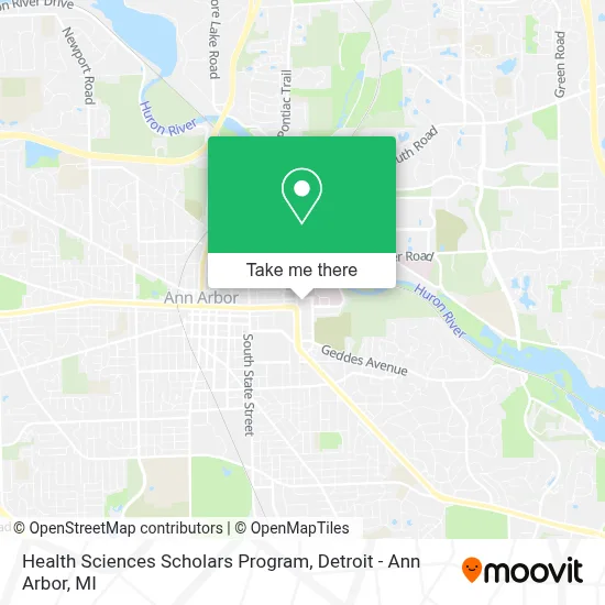 Health Sciences Scholars Program map