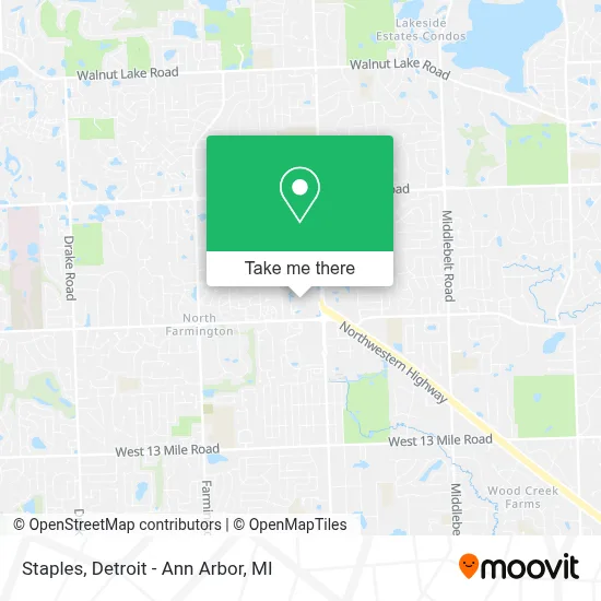 Staples map