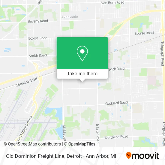 Old Dominion Freight Line map