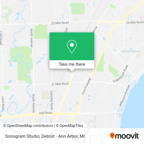 Sonogram Studio map
