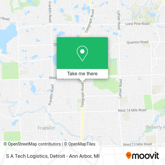 S A Tech Logistics map