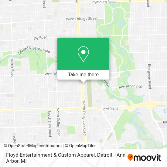 Floyd Entertainment & Custom Apparel map