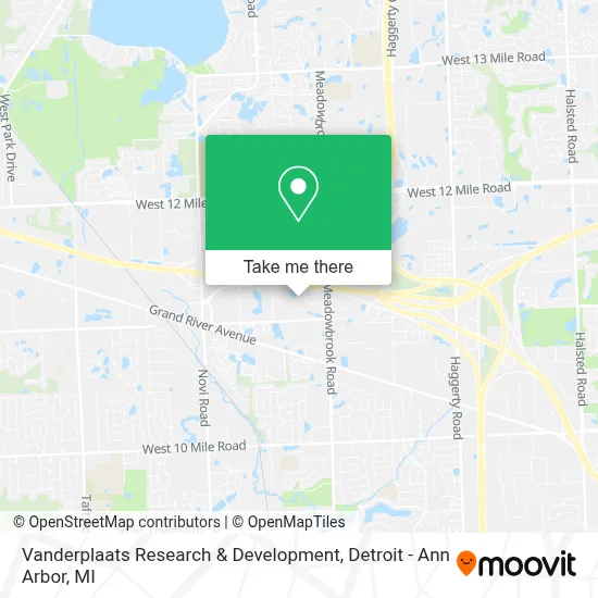 Vanderplaats Research & Development map