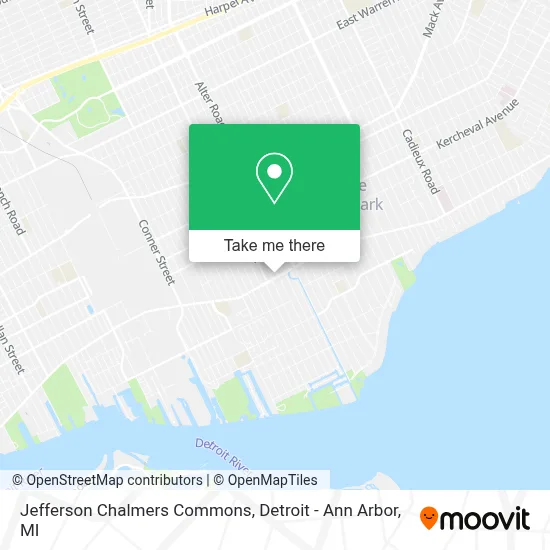 Jefferson Chalmers Commons map
