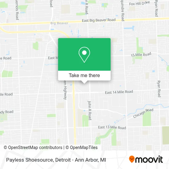 Payless Shoesource map