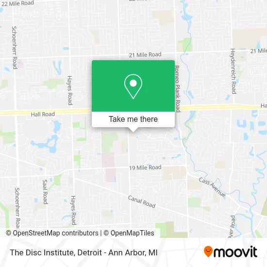 The Disc Institute map