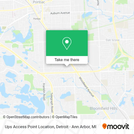 Ups Access Point Location map