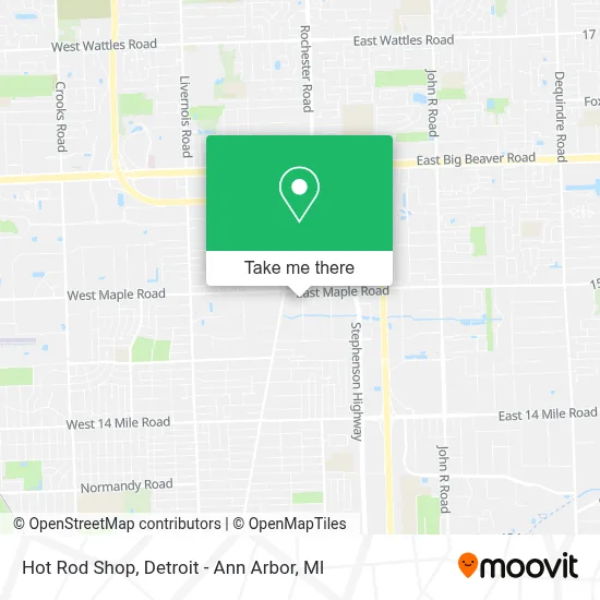 Hot Rod Shop map
