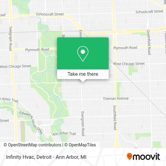 Infinity Hvac map
