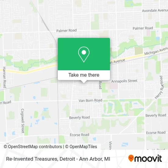 Re-Invented Treasures map