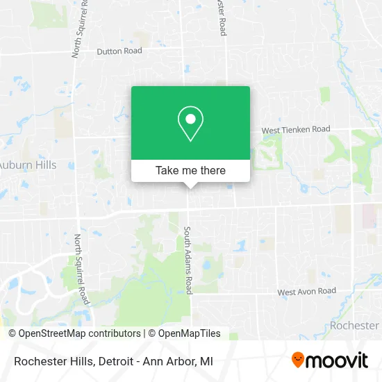 Rochester Hills map