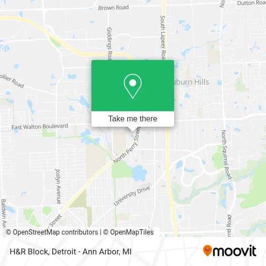 H&R Block map