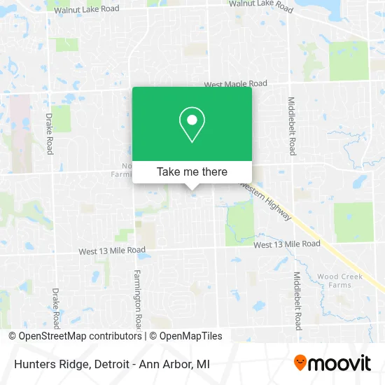 Hunters Ridge map