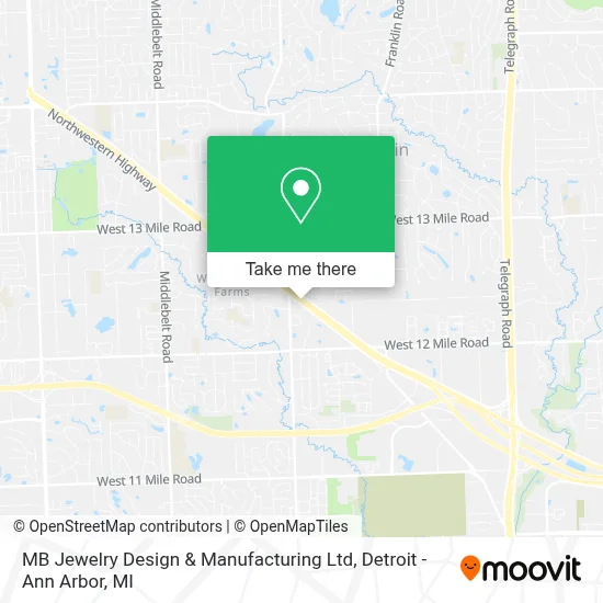 MB Jewelry Design & Manufacturing Ltd map