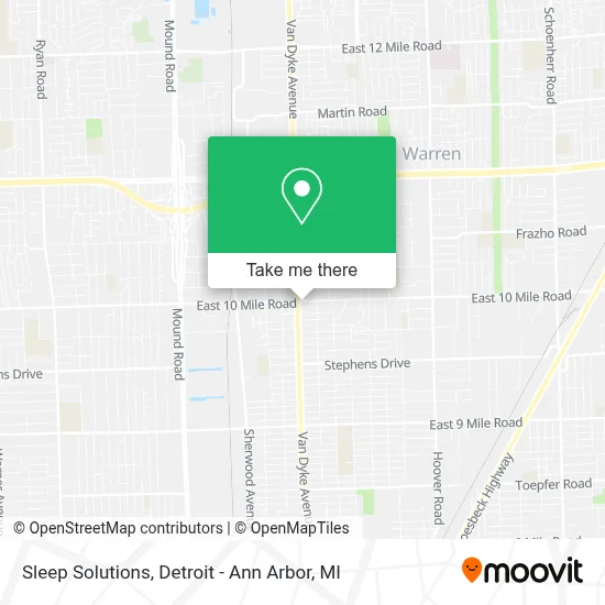 Sleep Solutions map