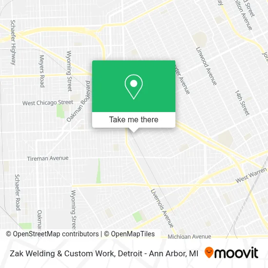 Zak Welding & Custom Work map