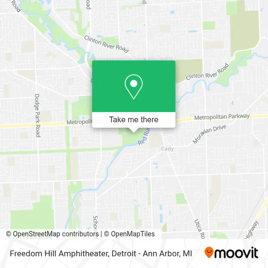 Freedom Hill Amphitheater map