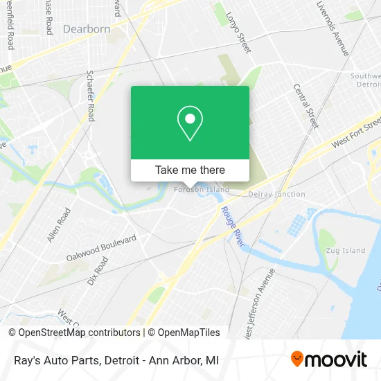 Ray's Auto Parts map
