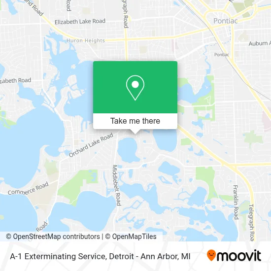 A-1 Exterminating Service map