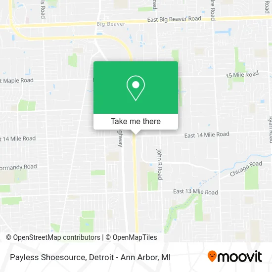 Payless Shoesource map