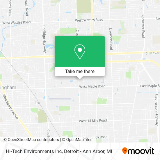 Hi-Tech Environments Inc map