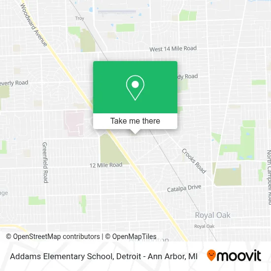 Addams Elementary School map
