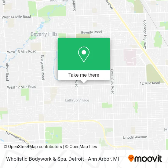 Wholistic Bodywork & Spa map