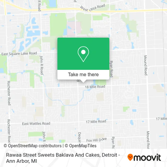 Rawaa Street Sweets Baklava And Cakes map