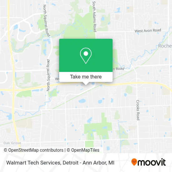 Walmart Tech Services map