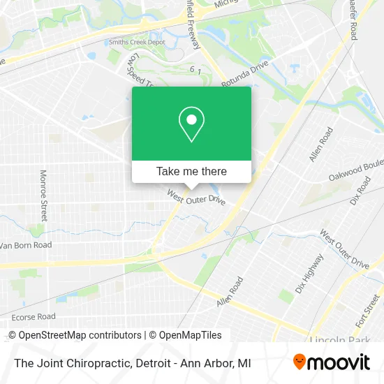 The Joint Chiropractic map