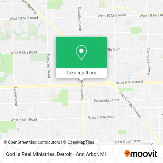God Is Real Ministries map